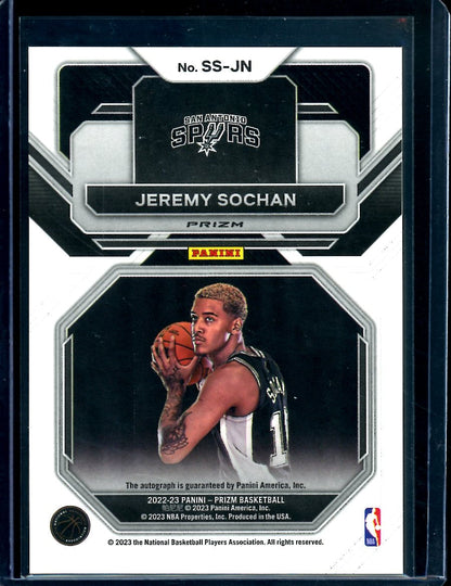 2022/23 Panini Prizm Choice Jeremy Sochan Rookie Sensational Signatures Auto Spurs