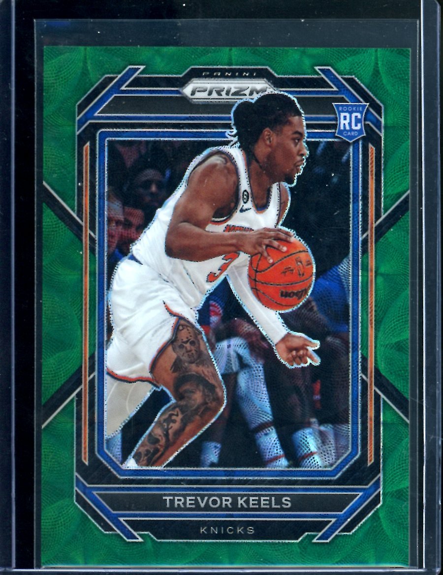 2022/23 Panini Prizm Choice Trevor Keels Rookie Green Choice /8 Knicks