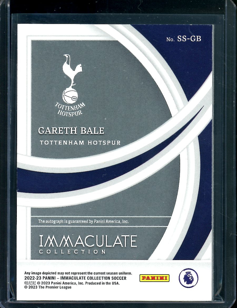 2022/23 Panini Immaculate Gareth Bale Shadowbox Auto /49 Tottenham 