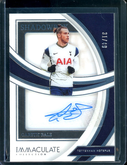 2022/23 Panini Immaculate Gareth Bale Shadowbox Auto /49 Tottenham 