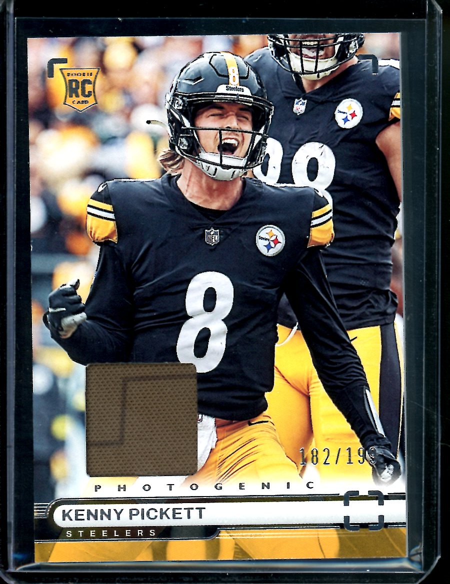 2022 Panini Chronicles Photogenic Kenny Pickett Rookie Patch /199 Steelers