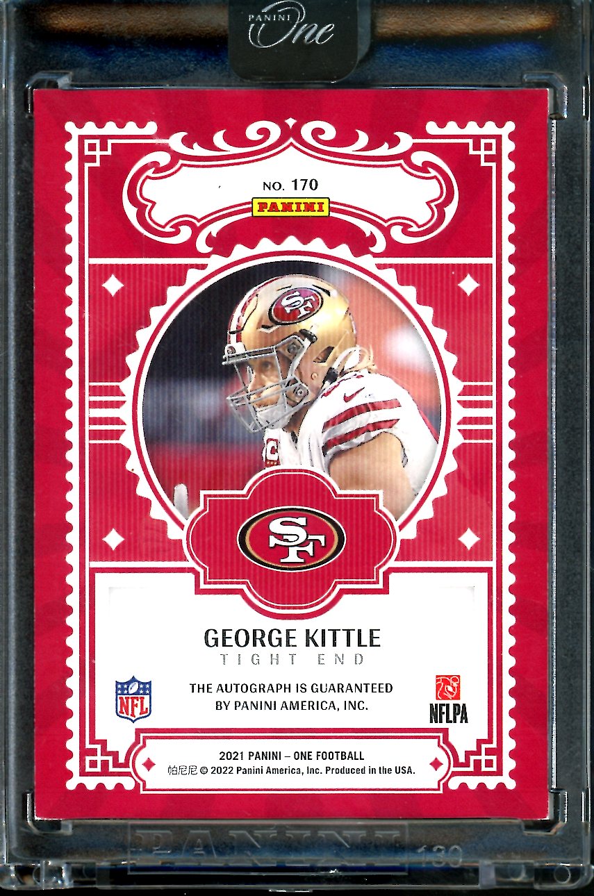 2022 Panini Panini One George Kittle One Man Show Auto /5 49ers