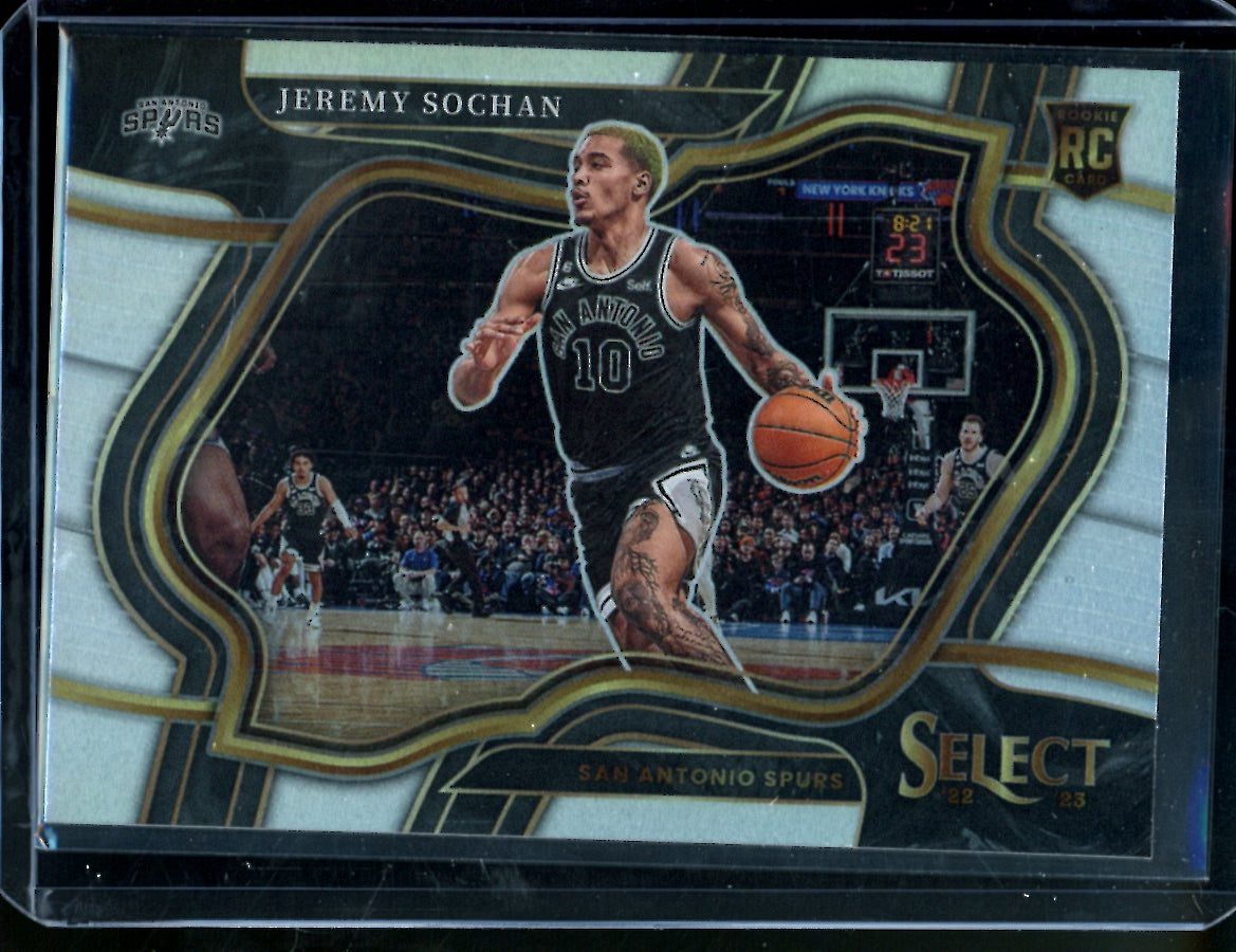 2022/23 Panini Select Jeremy Sochan Rookie Courtside Silver Spurs