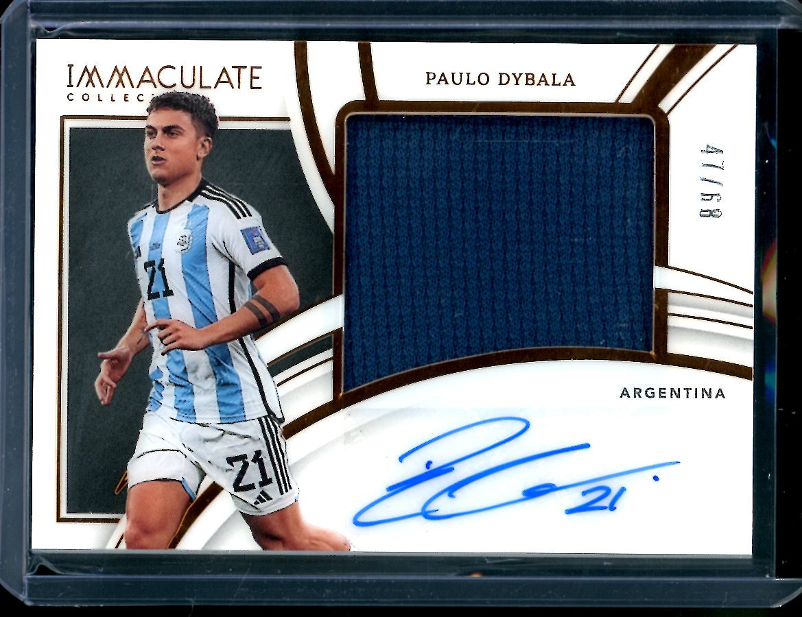 2022/23 Panini Immaculate Paulo Dybala Patch Auto /68 Argentina