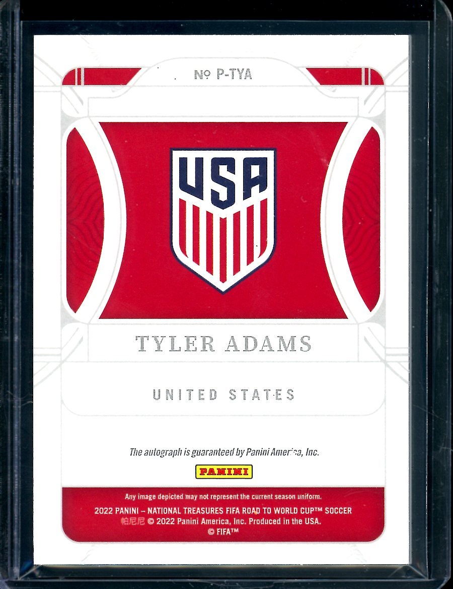 2022 Panini National Treasures Tyler Adams Penmanship Auto /49 USA - Trading Card Market