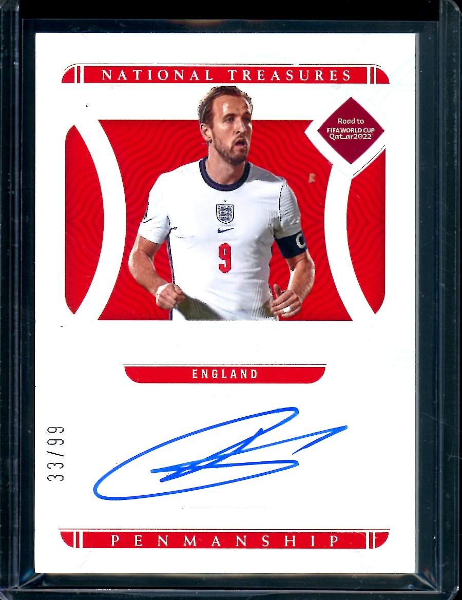 2022 Panini National Treasures Harry Kane Penmanship Auto /99 England 