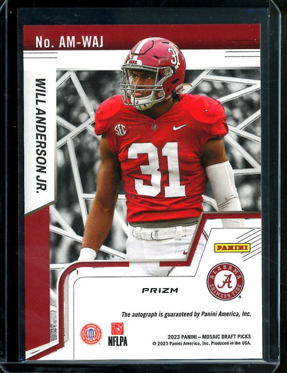 2023 Panini Mosaic Will Anderson Jr. Rookie Auto Texans - Trading Card Market