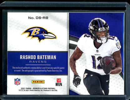 2021 Panini Rookies & Stars Rashod Bateman Rookie RPA /25 Ravens