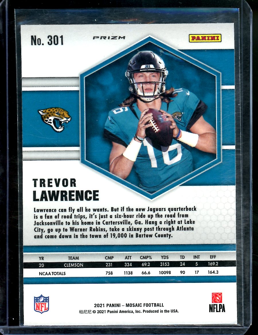 2021 Panini Mosaic Trevor Lawrence Rookie Silver Jaguars