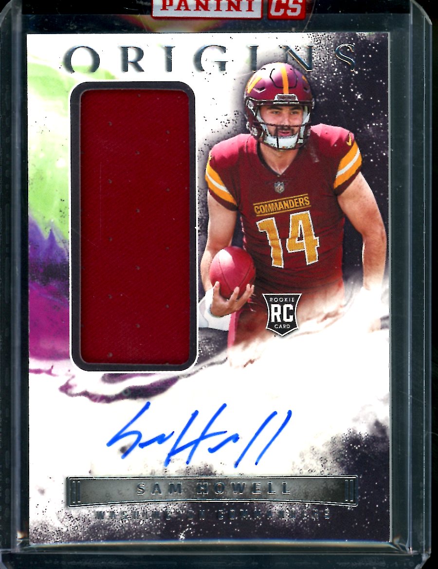 2022 Panini Origins Sam Howell Rookie RPA Commanders