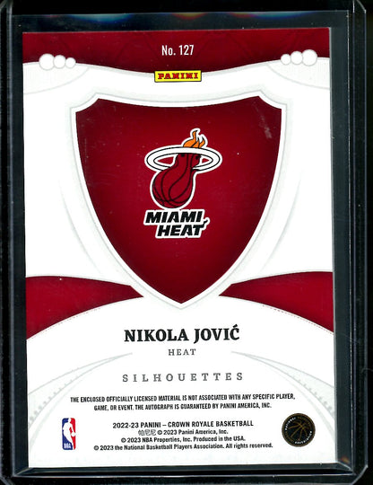 2022-23 Panini Crown Royale Nikola Jovic Rookie RPA /199 Heat