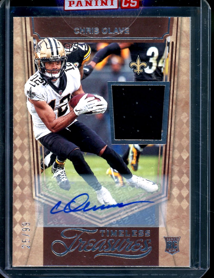 2022 Panini Chronicles Timeless Treasures Chris Olave Rookie RPA /99 Saints