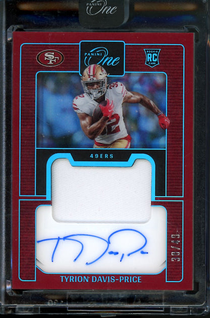2022 Panini One Tyrion Davis-Price Rookie RPA /49 49ers