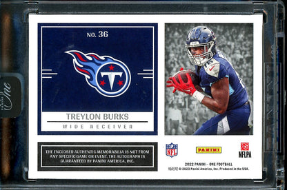2022 Panini One Treylon Burks Rookie RPA /149 Titans