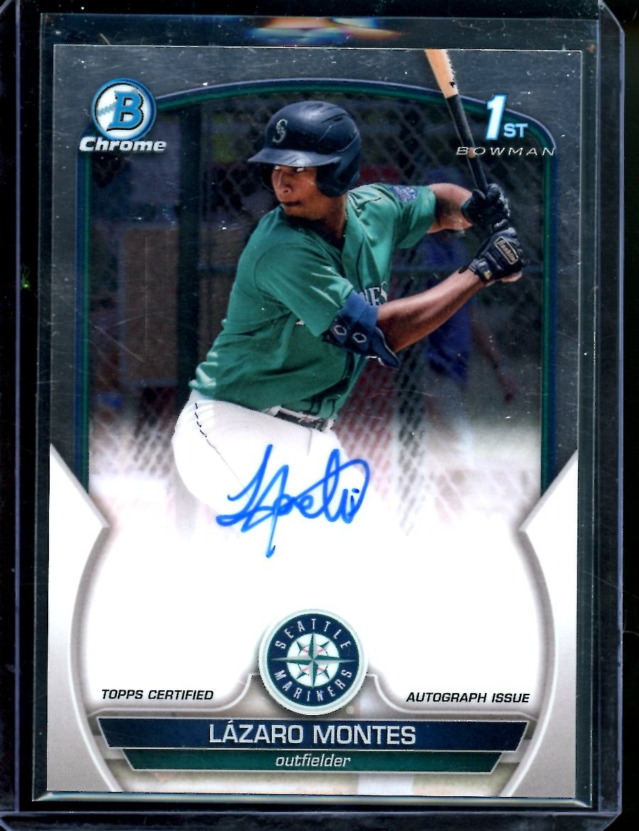 2023 Bowman Chrome Lazaro Montes 1st Bowman Auto Mariners - Trading Card Market