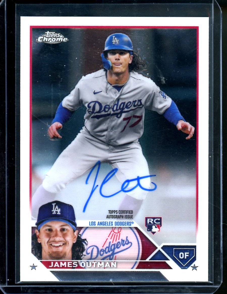 2023 Topps Chrome James Outman Rookie Auto Dodgers - Trading Card Market