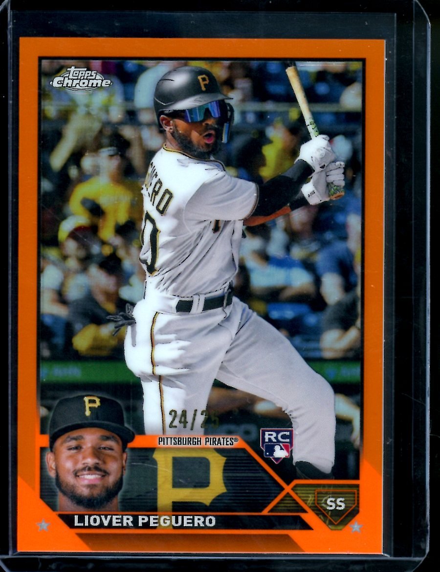 2023 Topps Chrome Liover Peguero Rookie Orange /25 Pirates - Trading Card Market