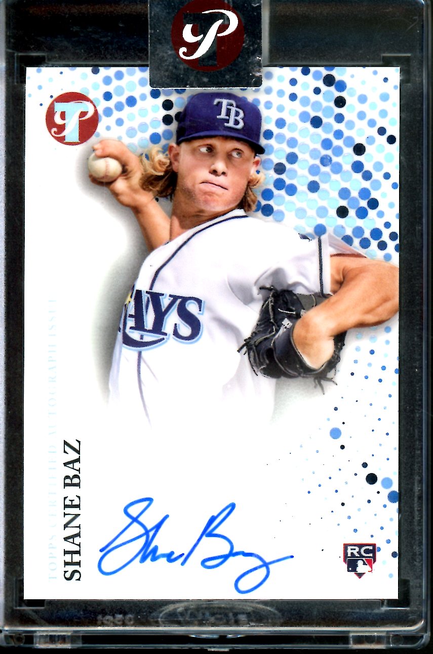 2022 Topps Prestine Shane Baz Rookie Auto Rays
