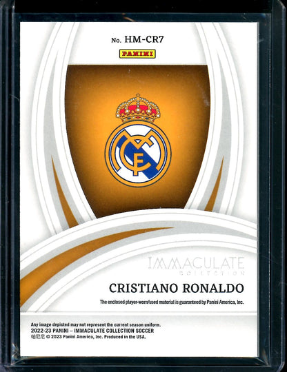 2022-23 Panini Immaculate Christiano Ronaldo Heralded Materials Patch /99 Real Madrid