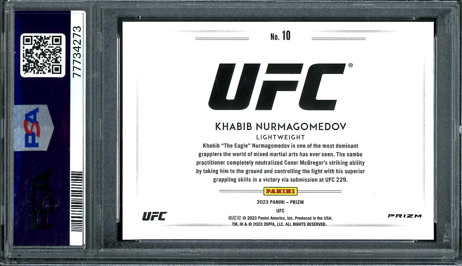 Khabib Nurmagomedov (9) popular UFC Card Lot Parallels/ Variations