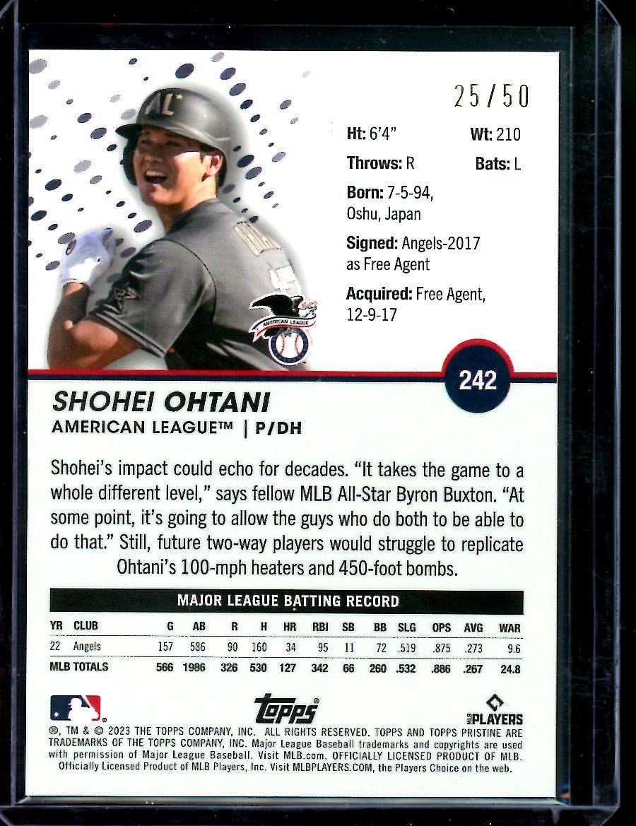 2023 Topps Prestine Shohei Ohtani American League Gold /50 Angels - Trading Card Market