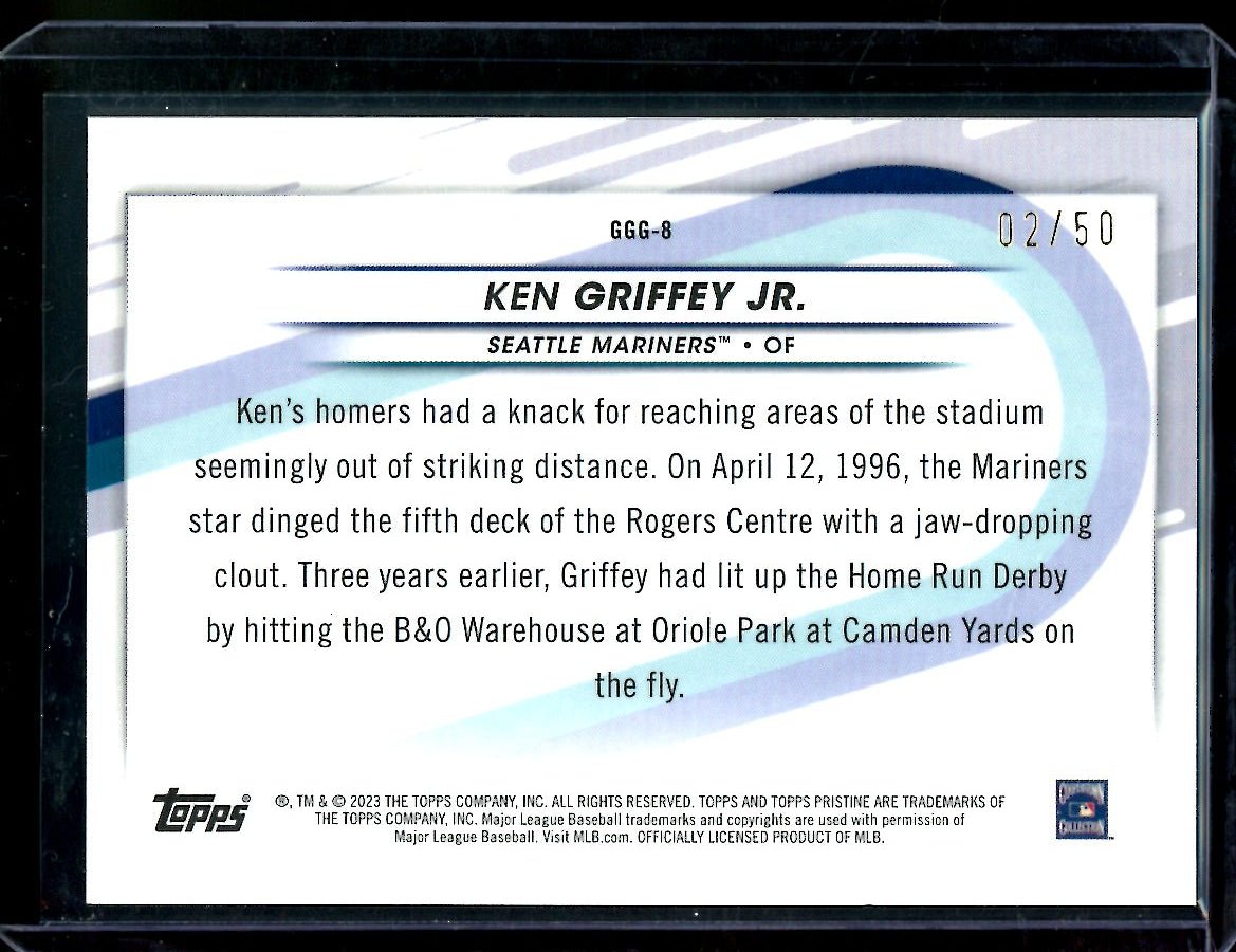 2023 Topps Prestine Ken Griffey Jr. Going Going Gone Gold /50 Mariners - Trading Card Market
