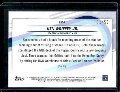 2023 Topps Prestine Ken Griffey Jr. Going Going Gone Gold /50 Mariners - Trading Card Market