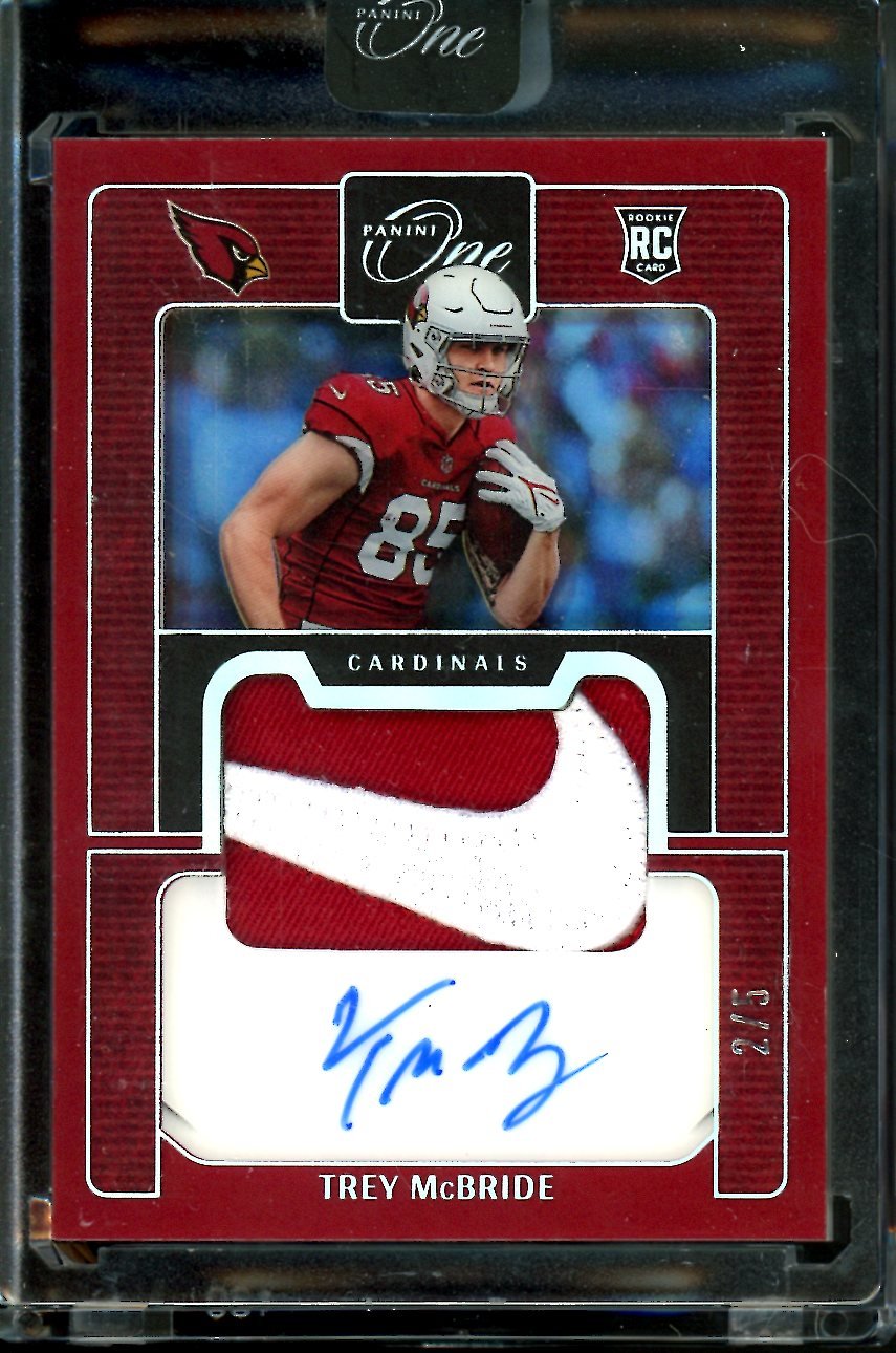2022 Panini One Trey McBride Rookie RPA Nike Swoosh /5 Cardinals - Trading Card Market