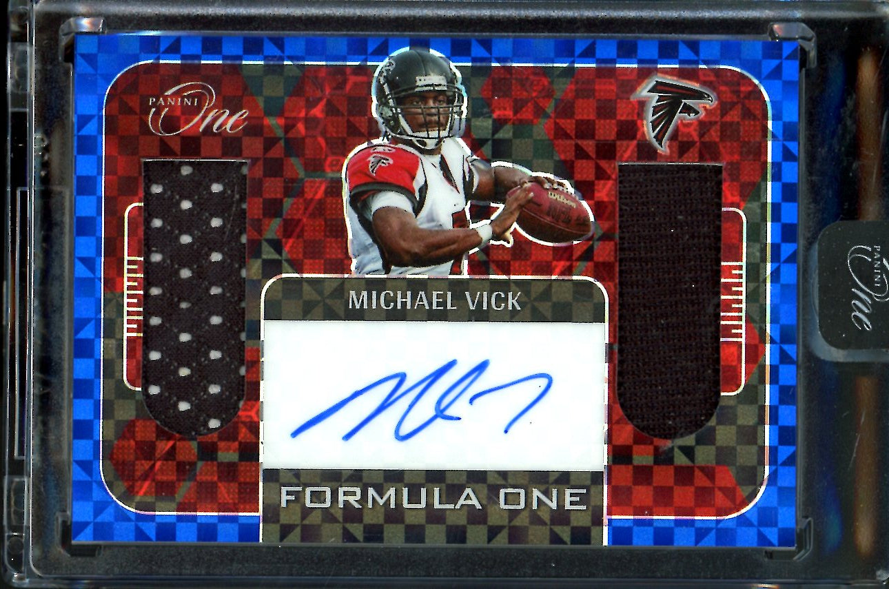 2022 Panini One Michael Vick Formula One Patch Auto /35 Falcons