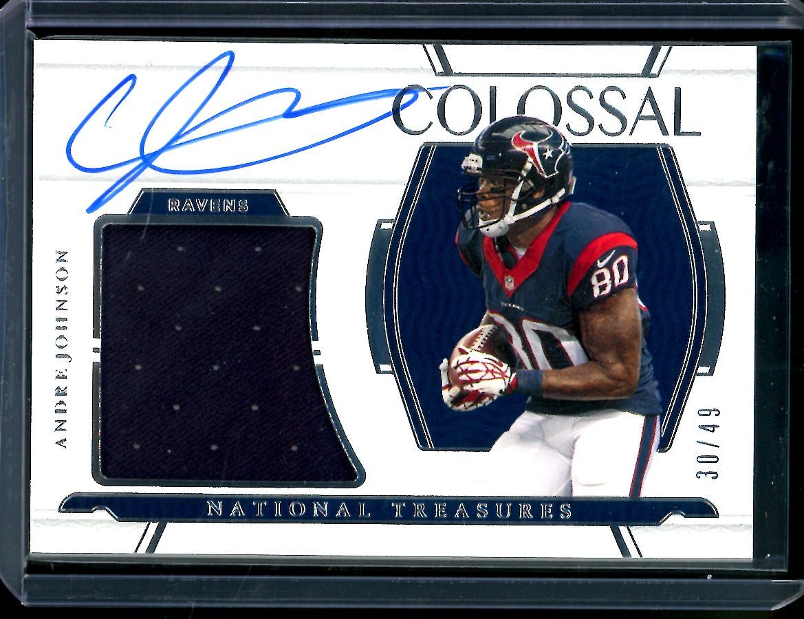 2022 Panini National Treasures Andre Johnson Colossal Patch Auto /49 Texans