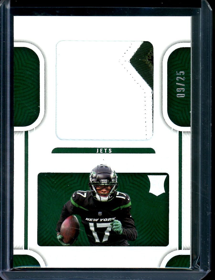 2022 Panini National Treasures Garrett Wilson Rookie Patch /25 Jets