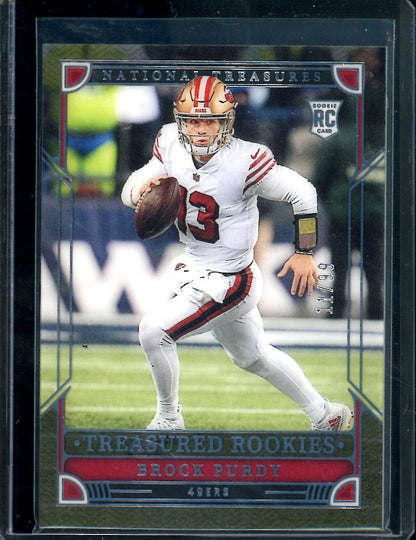 2022 Panini National Treasures Brock Purdy Rookie Treasured Rookies /99 49ers - Trading Card Market