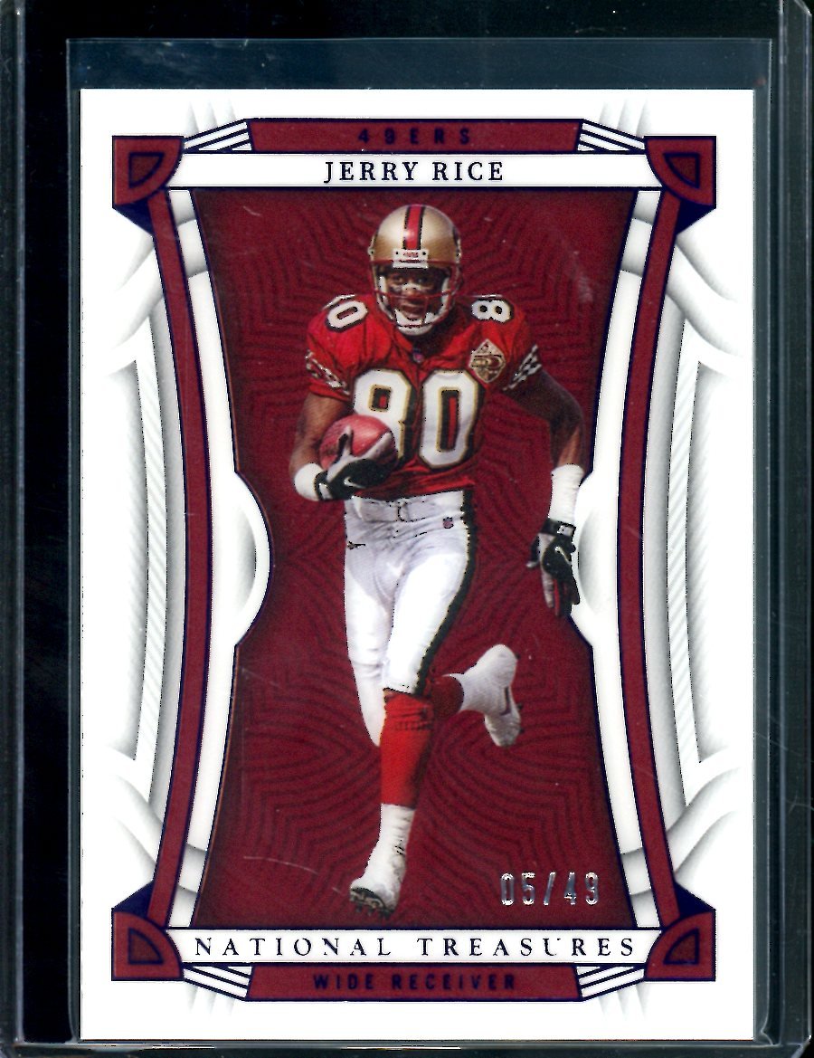 2022 Panini National Treasures Jerry Rice Purple /49 49ers - Trading Card Market