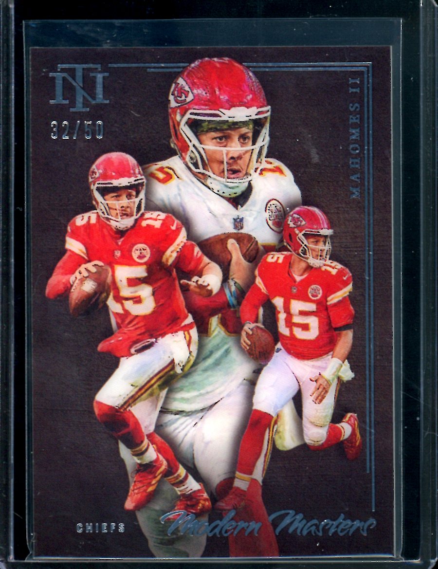 2022 Panini National Treasures Patrick Mahomes II Modern Moments /50 Chiefs