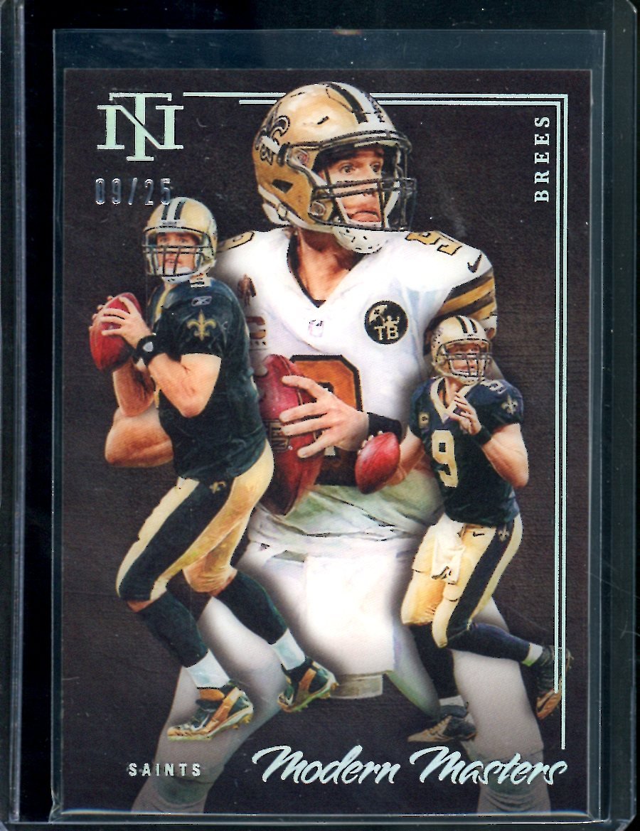2022 Panini National Treasures Drew Brees Modern Masters /25 Saints - Trading Card Market