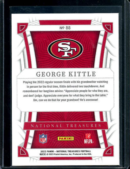 2022 Panini National Treasures George Kittle Starts & Stripes /13 49ers