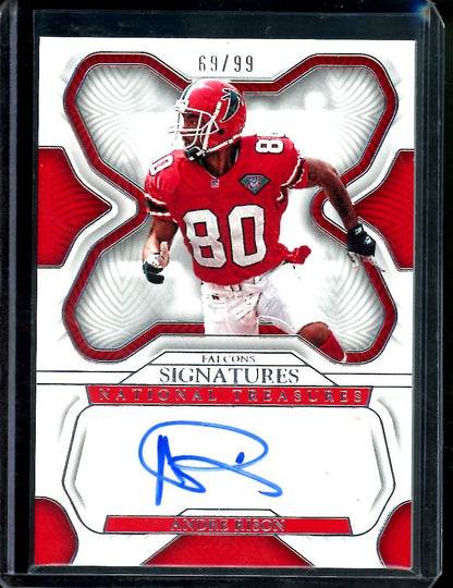 2022 Panini National Treasures Andre Rison Auto /99 Falcons - Trading Card Market