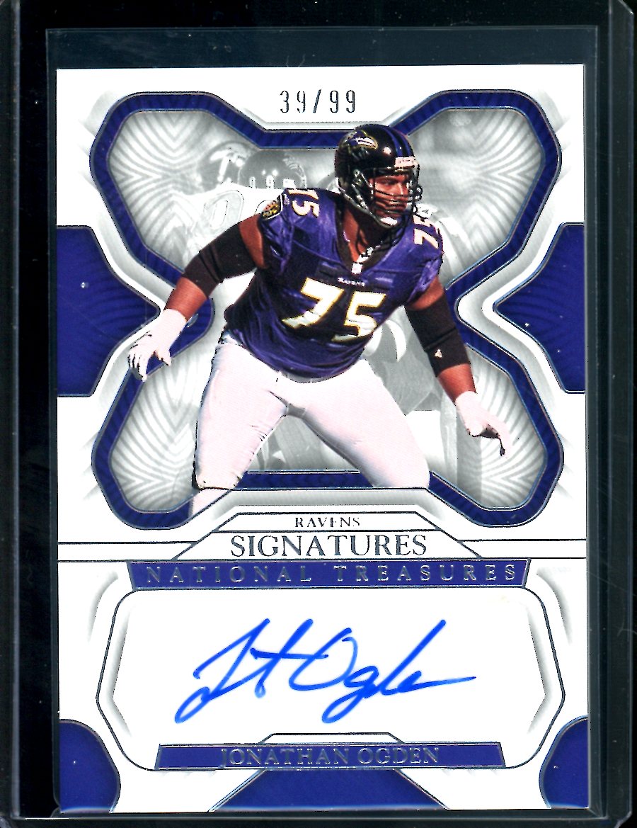 2022 Panini National Treasures Jonathan Ogden Auto /99 Ravens
