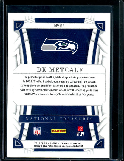2022 Panini National Treasures D.K. Metcalf Purple /49 Seahawks