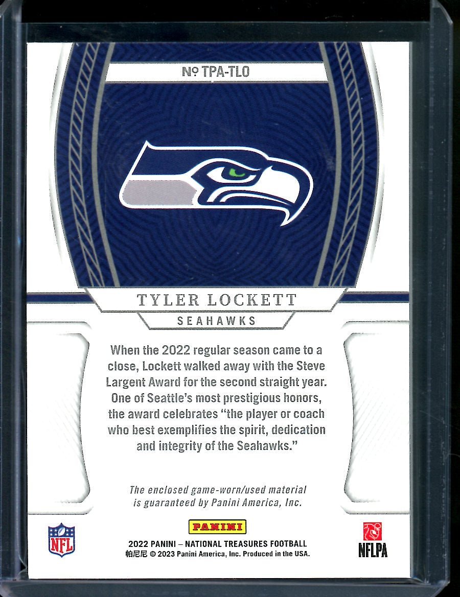 2022 Panini National Treasures Tyler Lockett Treasured Patch /25 Seahawks