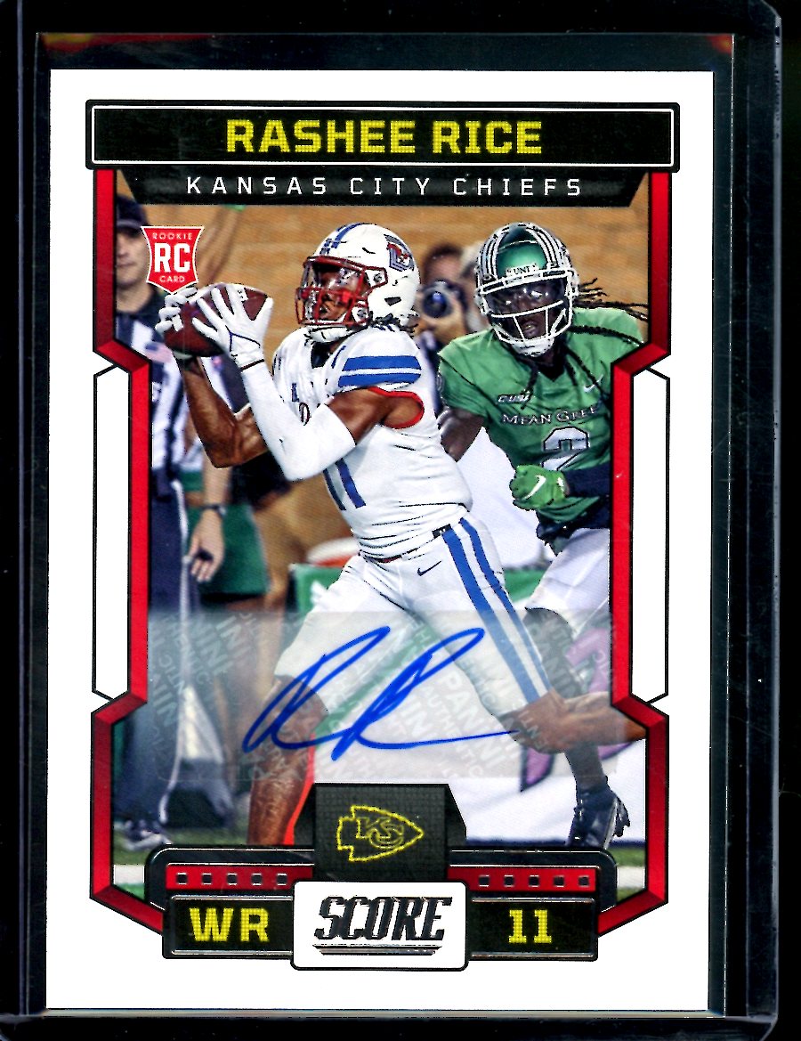 2023 Panini Score Rashee Rice Rookie Auto Chiefs