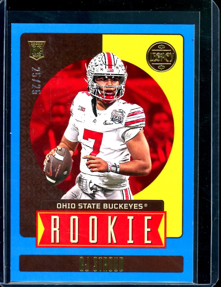 2023 Panini Legacy CJ Stroud Rookie Blue /25 Texans - Trading Card Market