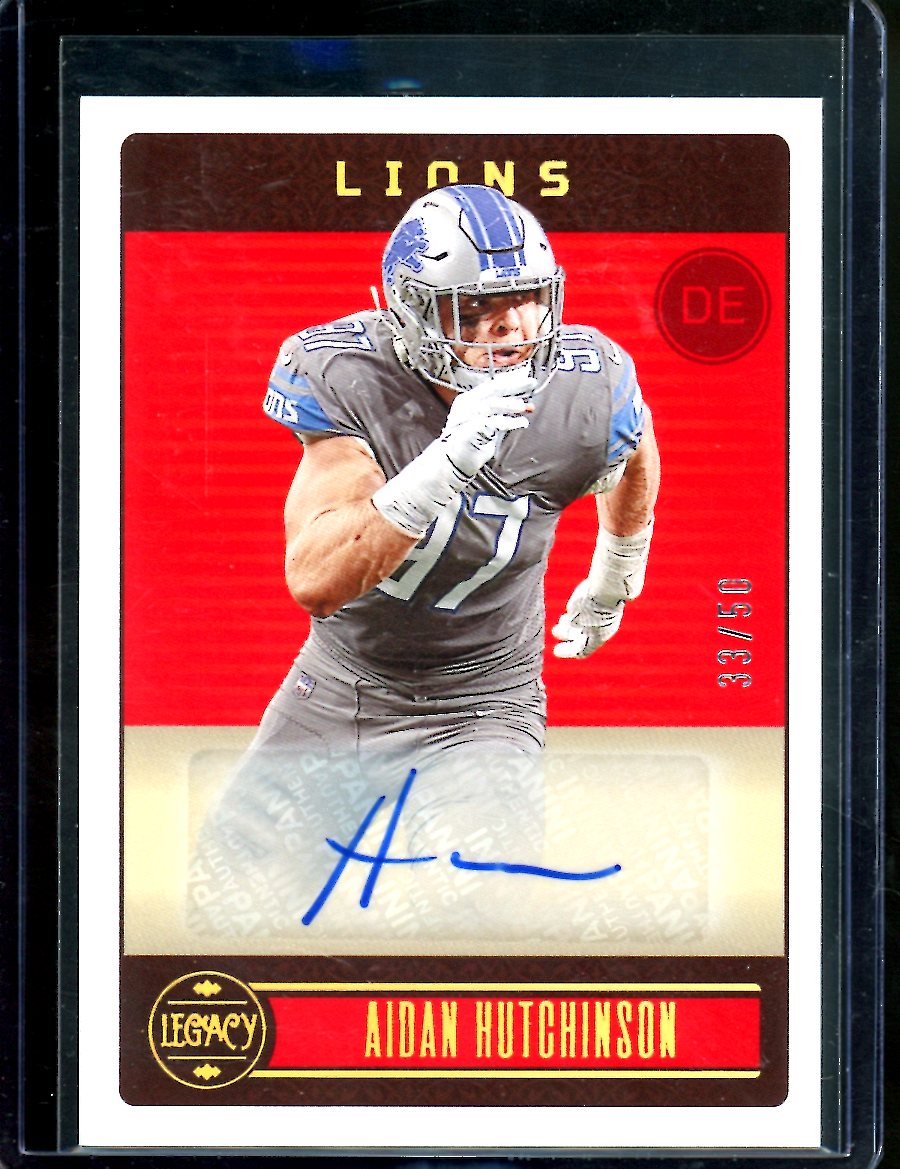 2023 Panini Legacy Aidan Hutchinson Auto /50 Lions