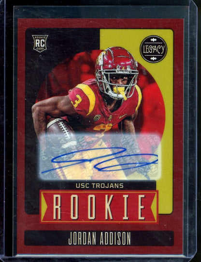 2023 Panini Legacy Jordan Addison Rookie Auto /50 Vikings