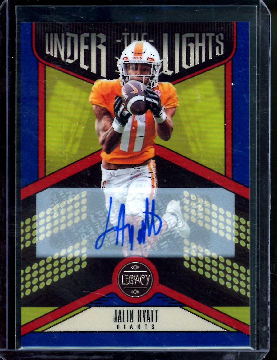 2023 Panini Legacy Jalin Hyatt Rookie Under the Lights Auto /35 Giants