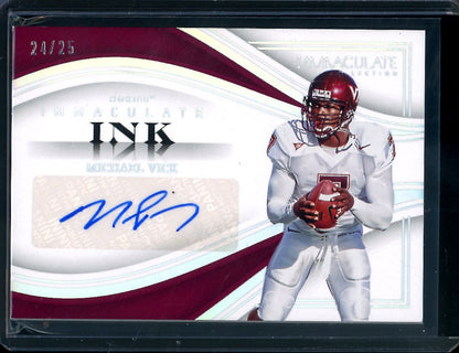 2023 Panini Immaculate Collegiate Michael Vick Immaculate Ink Auto /25 Virginia Tech