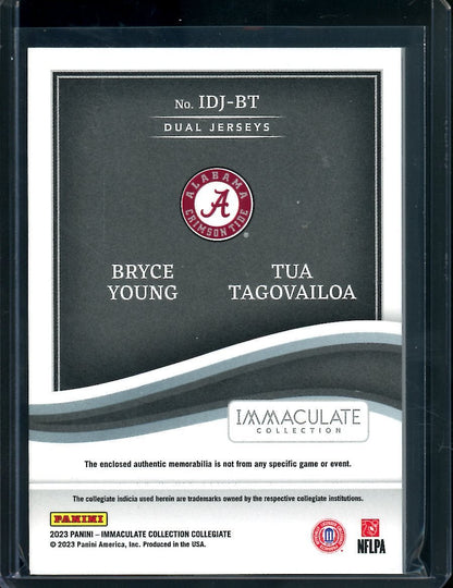 2023 Panini Immaculate Collegiate Bryce Young/Tua Tagovailoa Dual Patch /99 Alabama - Trading Card Market