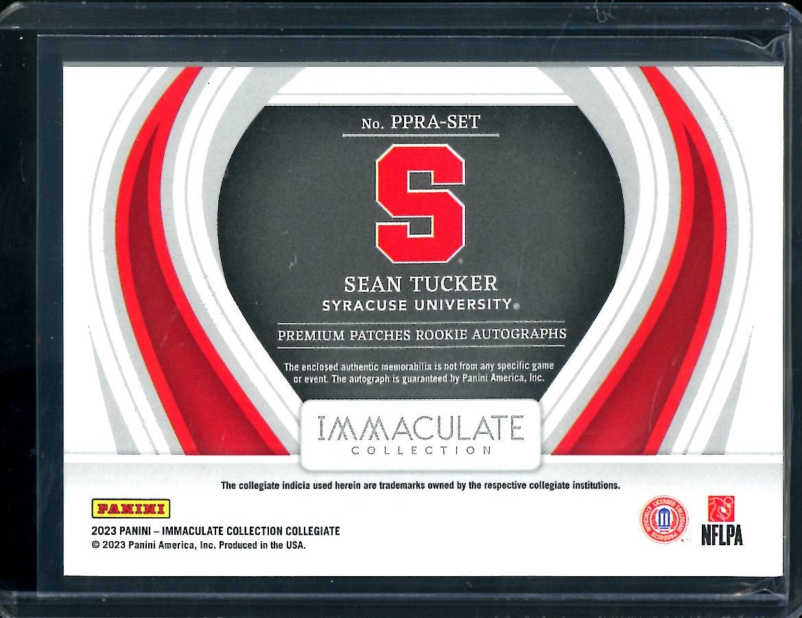 2023 Panini Immaculate Collegiate Sean Tucker Rookie RPA /99 Syracuse - Trading Card Market