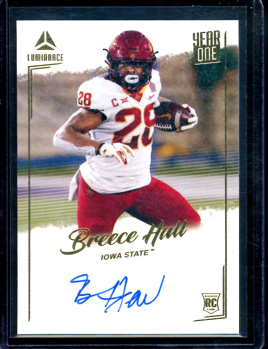 2022 Panini Luminance Breece Hall Rookie Year One Auto Jets