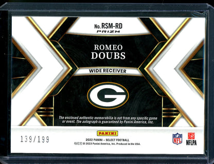 2022 Panini Select Romeo Doubs Rookie RPA /199 Packers